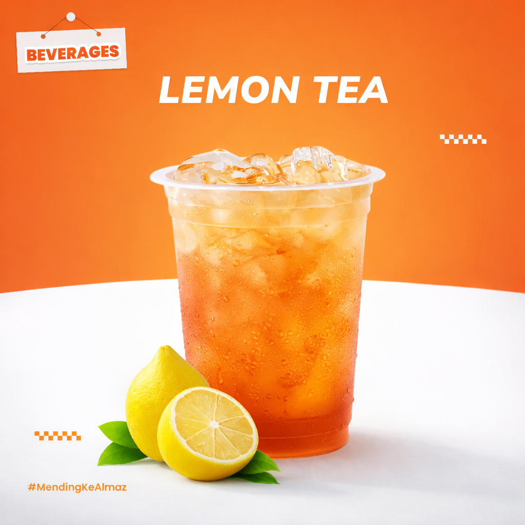 Minuman segar Almaz Lemon Tea yang menyegarkan